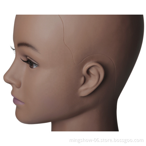 African Mannequin Head Without Hair For Making Wig Hat Display